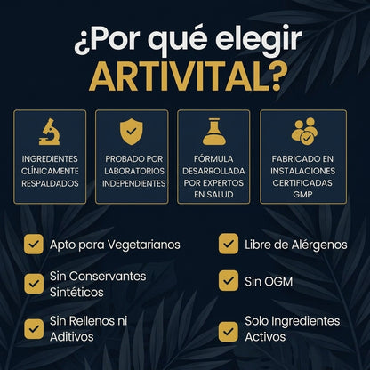 Artivital™ | Curcumina 95% con Pimienta Negra y Aceite MCT