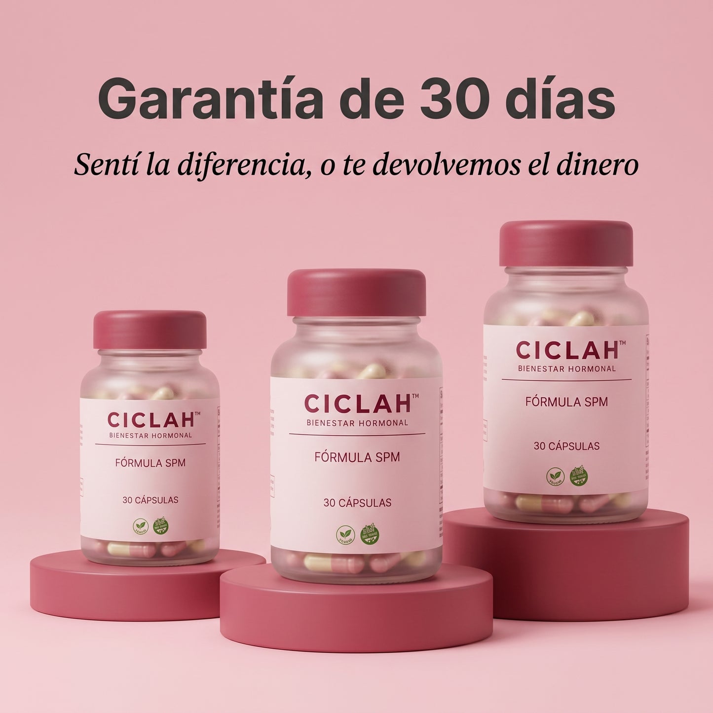 CICLAH™ | Cápsulas Menstruales | Menos Calambres, Hinchazón e Irritabilidad