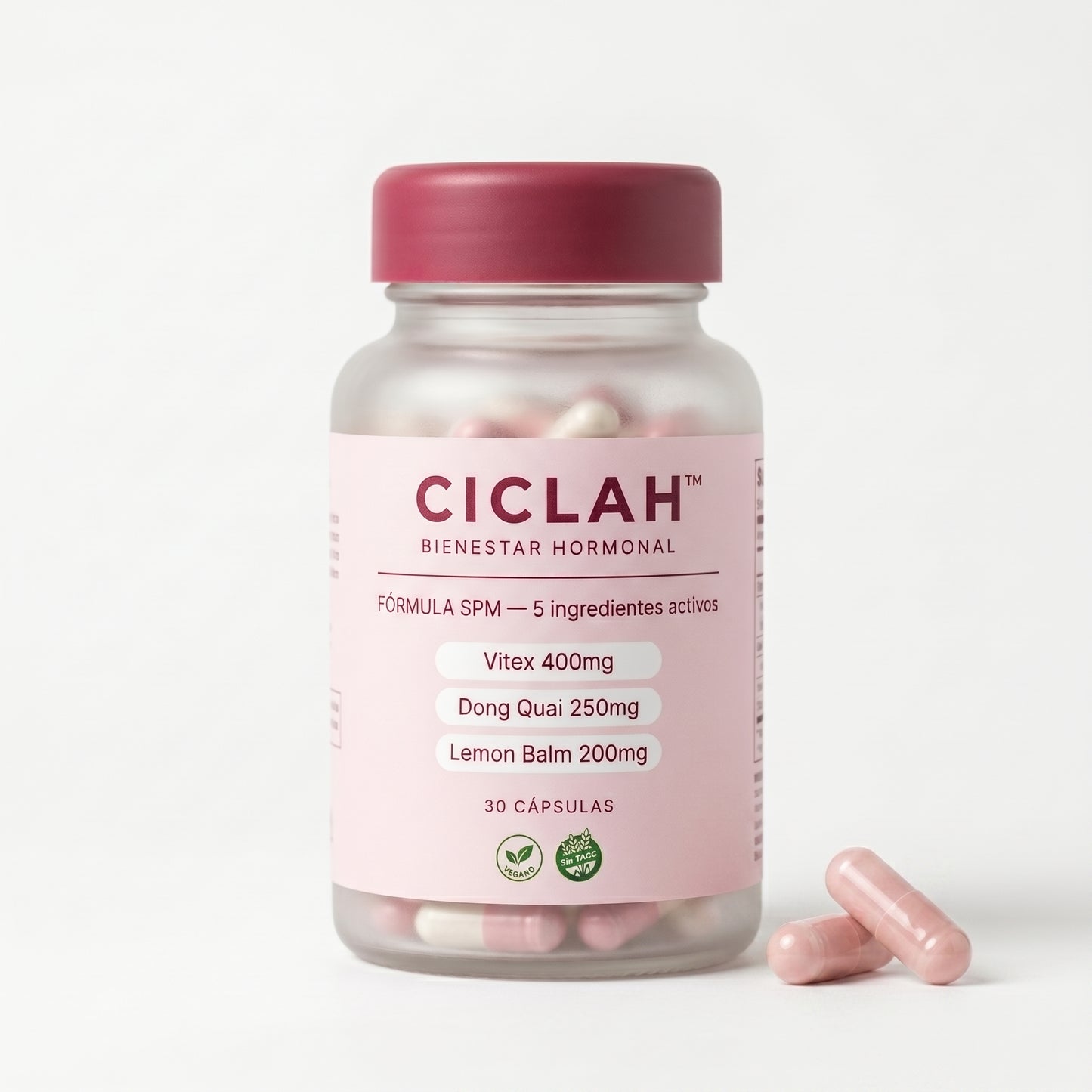 CICLAH™ | Cápsulas Menstruales | Menos Calambres, Hinchazón e Irritabilidad