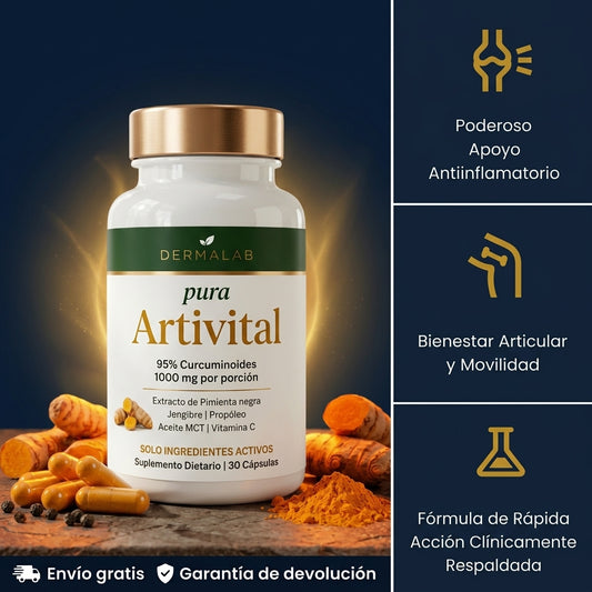 Artivital™ | Curcumina 95% con Pimienta Negra y Aceite MCT