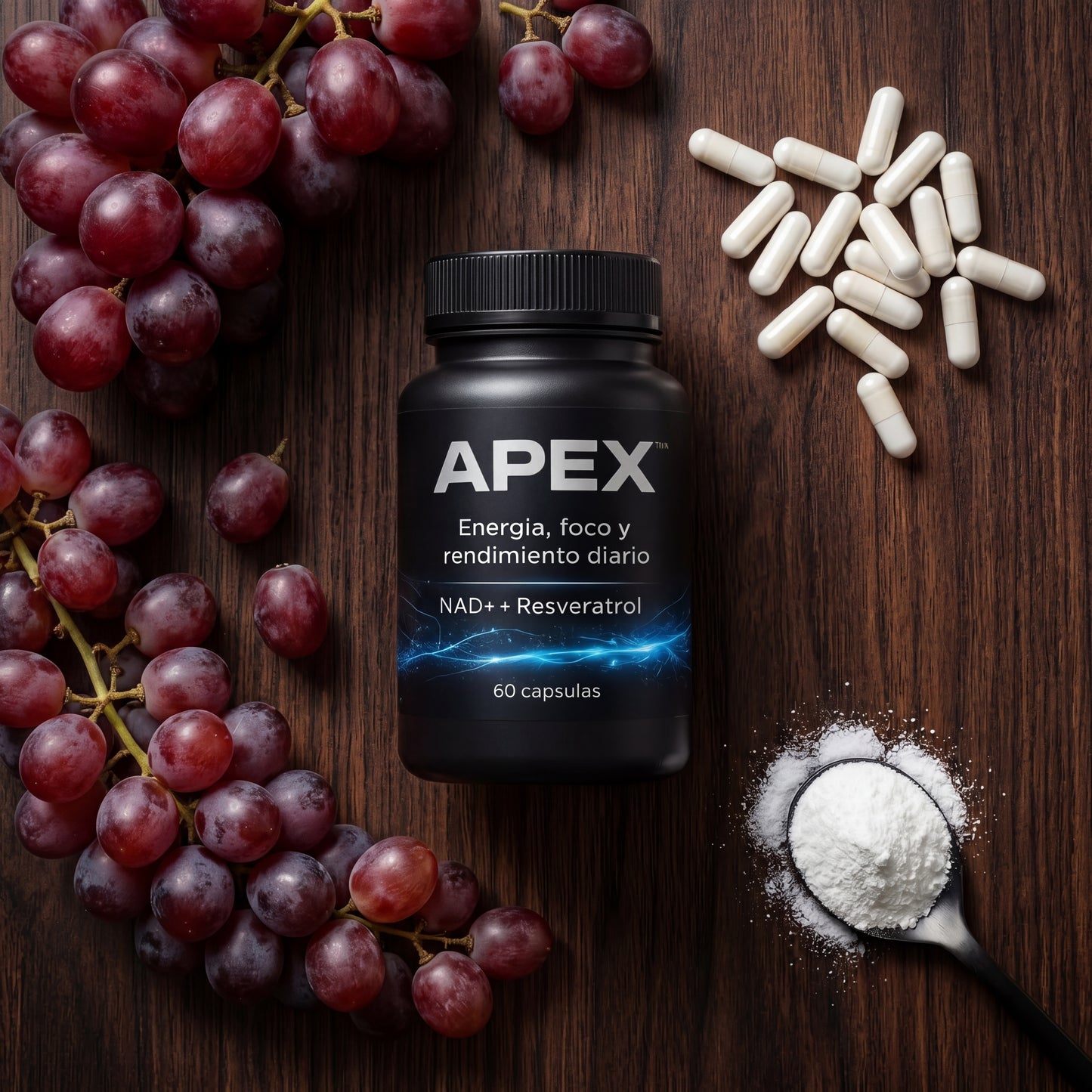 APEX™ Cápsulas para recuperar la energía, el foco y el rendimiento que tenías a los 30.